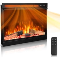 WAA 39 Inch Electric Fireplace Insert Multi Flame Colors,Remote Control,750W/1500W Dual Heat
