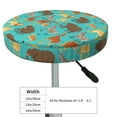 thumbnail image 2 of Uemuo Cute Animals Pattern Round Bar Stool Seat Covers Washable Stool Cushion Slipcover Elastic Bar Chair Covers-12 inch, 2 of 7