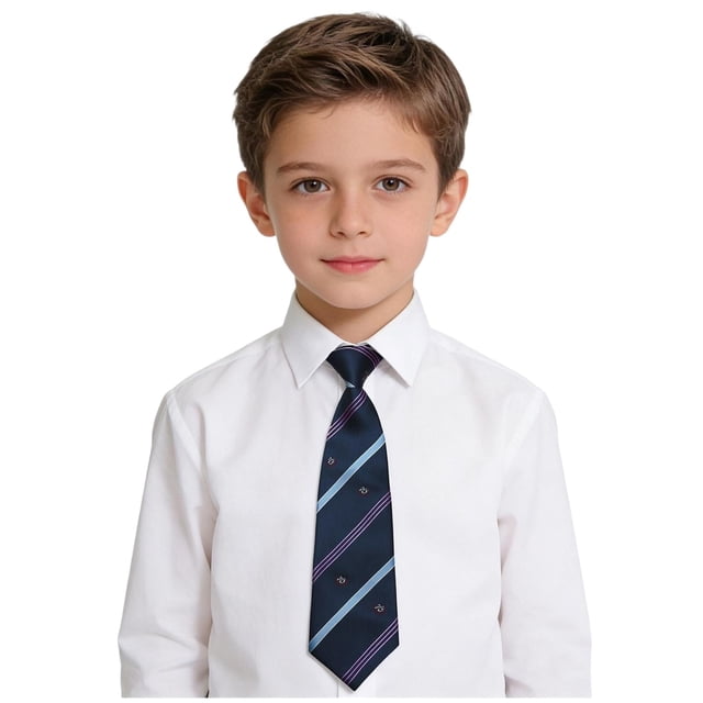 Odeerbi Niños Niñas Pre-Atado Corbata A Rayas Correa Elástica Ajustable Corbata Uniforme de La Escuela Accesorio