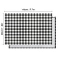 thumbnail image 6 of Set of 4 Waterproof Plaid Placemats Machine Washable Durable Linen Table Mats Heat Resistant Wrinkle Free Spill Proof Checkered Place Mats for Dining Table, 6 of 6