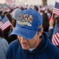 thumbnail image 4 of America 250th Birthday Hat Rose USA Pattern 250 Years Anniversary Adjustable Baseball Cap for Men Women, 4 of 4