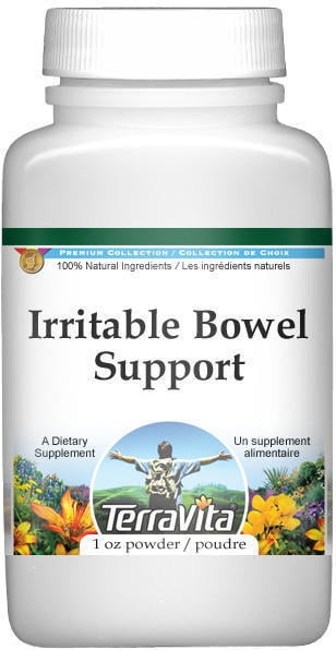 TerraVita Irritable Bowel Support (IBS) - Agrimony, Psyllium and Carrot - Powder, (1 oz, 1-Pack, Zin: 516866)