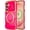 Hot Pink, variant on REQO for Samsung Galaxy S26 Ultra Case for Women Girls [Compatible with MagSafe] Cute Curly Wave Shape, Magnetic Love Heart Pattern with Camera Lens Cover Luxury Plating Shockproof Phone Case
