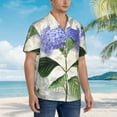 thumbnail image 3 of Kll Men'S Hawaiian Shirt Short Sleeve Button Down Beach Shirts-Vintage Flower, 3 of 7