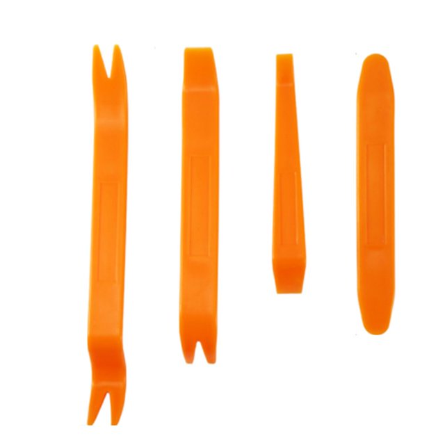2 PACKS Car Disassembly Tool Audio Cd Interior Door Panel Removal Modified Rocker Tool Installation And Maintenance Tools 4 Sets Yellow