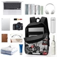 thumbnail image 3 of 17 Inch Casual Shoulder Bookbag, One Direction Backpack Knapsack Travel Bag Outdoor Hiking, 3 of 8