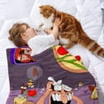 thumbnail image 2 of Pizza Tower anti-pilling, suave, ligera, esponjosa y acogedora de lujo para hogar y cocina – Perfecta para niños y adultos,120X150cm, 2 of 6