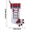 thumbnail image 3 of Giunmcul 50% Off Clear Fashion Christmas Red Plaid Socks Gift Bag Christmas Tree Decorations, 3 of 3