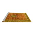 thumbnail image 2 of Ahgly Company Machine Washable Indoor Rectangle Persian Yellow Traditional Area Rugs, 5' x 8', 2 of 4