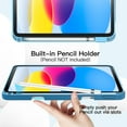 thumbnail image 5 of JETech Case for iPad (A16) 11th/10th Generation (2025/2022) with Pencil Holder, Slim Tablet Cover with Soft TPU Back, Auto Wake/Sleep (Sky Blue), 5 of 7