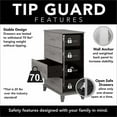 thumbnail image 4 of Pemberly Row Chest of Drawers in Fresh Walnut - Engineered Wood, 4 of 7