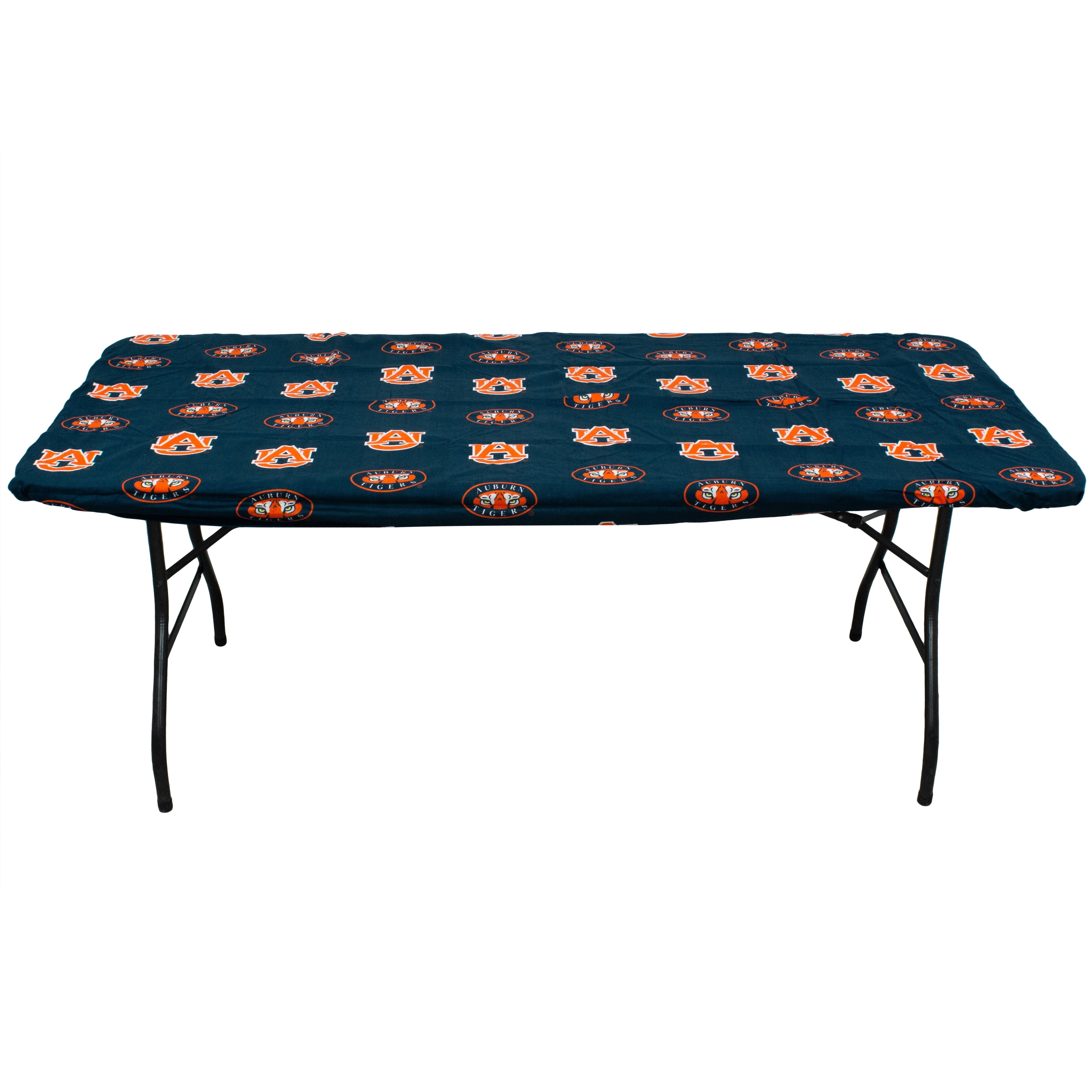 Auburn Tigers Tailgate Fitted Tablecloth, 33" x 33", Card Table 33" x 33", Card Table