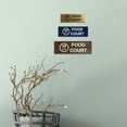thumbnail image 4 of Basic Food Court Sign (Black /Gold) - Small, 4 of 5