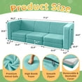 thumbnail image 3 of 13 Pcs Toddler Sofa for Kids, Linor Modular Kids Couch for Playroom, Kids Play Couch for toddlers 1-3, Kids Sofa Couch, Kids Modular Play Couch, Ice-Snow Blue, 3 of 7