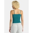 thumbnail image 3 of No Boundaries Seamless Miter Textured V-Neck Cami with Demi Cups, Women's, 3 of 5