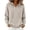 A1_Beige, variant on Henley V Neck Button Hooded Sweater for Women Drawstring Long Sleeve Tunic Knitted Sweatshirts Fall Winter Henley Sweater Oversized Baggy Loose Fit Pullover Sweater Lounge Clothes White M