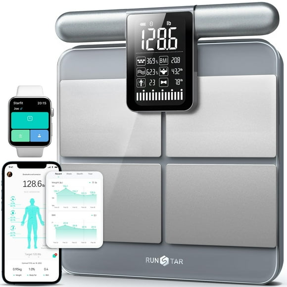 Báscula inteligente Runstar para el peso corporal y el porcentaje de grasa