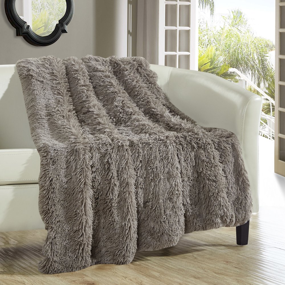 Alaska Shaggy Supersoft Faux Fur Throw Blanket