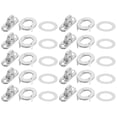 thumbnail image 1 of Raindrops 10 Sets Snap Button Fastener Kit Rotating Button Studs Silver Stainless Steel For Precision Design, 1 of 8