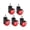 Red, variant on Hugjasmine Long Lasting PU Casters Noiseless For Chairs With Floor Safety Protections