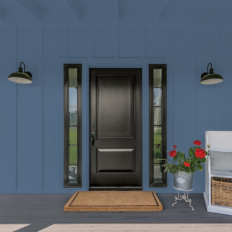 Glidden One Coat Blue Fjord / Blue Flat Exterior Paint with Primer