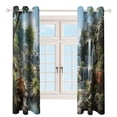 thumbnail image 3 of Waterfall Blackout Curtains for Bedroom Curtains Insulated Room Darkening Window Drapes for Living Room, 3 of 7