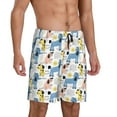 thumbnail image 2 of Vsdgher Poodle Dog Print Men's Pajama Shorts Lounge Bottoms Sleep Shorts Elastic Waist Lightweight PJ Shorts with Pockets-3X-Large, 2 of 6