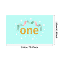 thumbnail image 1 of Glittery Gold One Banner for First Birthday Party, Party Decorations Backdrop Background Photography Props for Celebrations Photo Booth Decor, 1 of 4