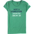 thumbnail image 1 of Reebok Womens Not A Stereotype/Be More Human Graphic T-Shirt green L, 1 of 2