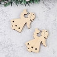 thumbnail image 4 of Clispeed 10Pcs Wooden Cutouts for Christmas Hanging Decorations Perfect for Tree and Home Adornment, 4 of 6