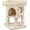 Beige, variant on WSWJY Cat Tree with Extra Large Plush Perch, Soft Cat Condo & Sisal-Covered Scratching Posts for Large Cats, Kittens Cats, 23.5 Inches, Black