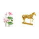 thumbnail image 5 of Pegatina de pared de PVC retro y escultura de caballo para sala de estar, cocina, sofá, TV, fondo, hogar, oficina, decoración artística de animales, 5 of 8