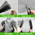 Windows Screen and Screen Door Mesh Replacement, 39" x 59" Durable