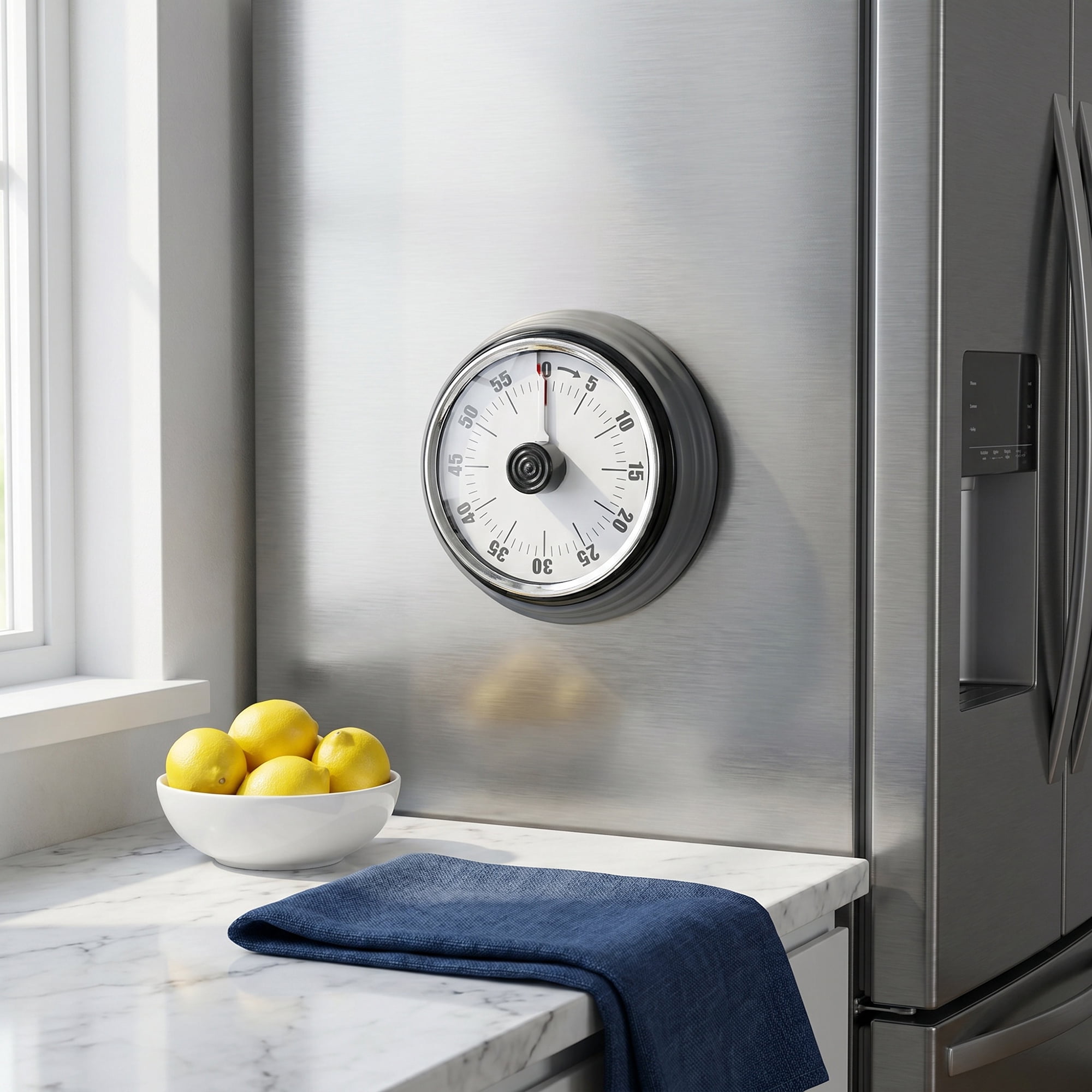 Unique Bargains Loud Alarm Magnetic Backing Timer for Cooking Black