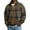 Brown, variant on Men's Retro Loose Button-Down Lapel Printed Small Checkered Long Sleeve Casual Top, Relaxed Fit Fall Top for Men,Brown L
