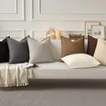 thumbnail image 6 of decorUhome Throw Pillow Covers 18x18 inch, Decorative Linen Pillow Covers for Couch, Farmhouse Set of 2 Pillow cases for Sofa, Khaki, 6 of 10