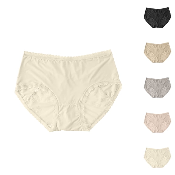 Ashirexll Ladies Underwear Panties, Ladies Underwear Panties, Lace Fashion Style Underwear Solid Color Seamless Breathable Panties