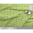 thumbnail image 2 of Soimoi Green polyester Crepe Fabric Print Sewing Fabric Yard 42 Inch Wide, 2 of 3