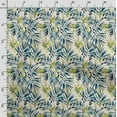 thumbnail image 3 of Soimoi Watercolor Floral Print, Silk Fabric, Decor Sewing Fabric by The Yard 42 Inch Wide,Decorative Fabric for Shirts Suits Ties, Blue, 3 of 5