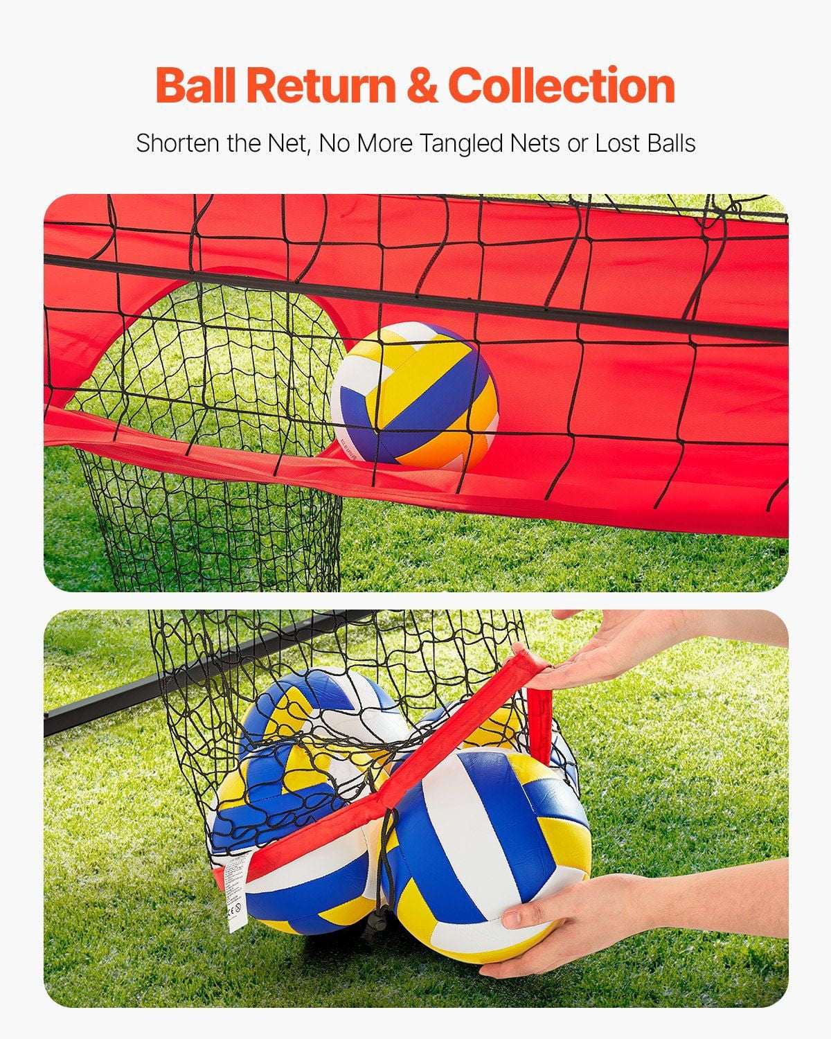 Volleyball Training Net System Adjustable Practice Equipment Indoor Outdoor