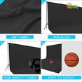 thumbnail image 3 of Easy-Going 10Wx12L ft Black Background Muslin Backdrop,Photo Studio,Collapsible High Density Screen for Video, 3 of 5