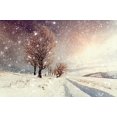 thumbnail image 2 of EREHome Polyester Fabric 7x5ft White Strong Sunlight Snow-covered Road Photography Backdrop Winter Photo Background, 2 of 2