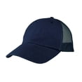 thumbnail image 1 of TopHeadwear Washed Cotton Twill Mesh Adjustable Cap - Navy, 1 of 1