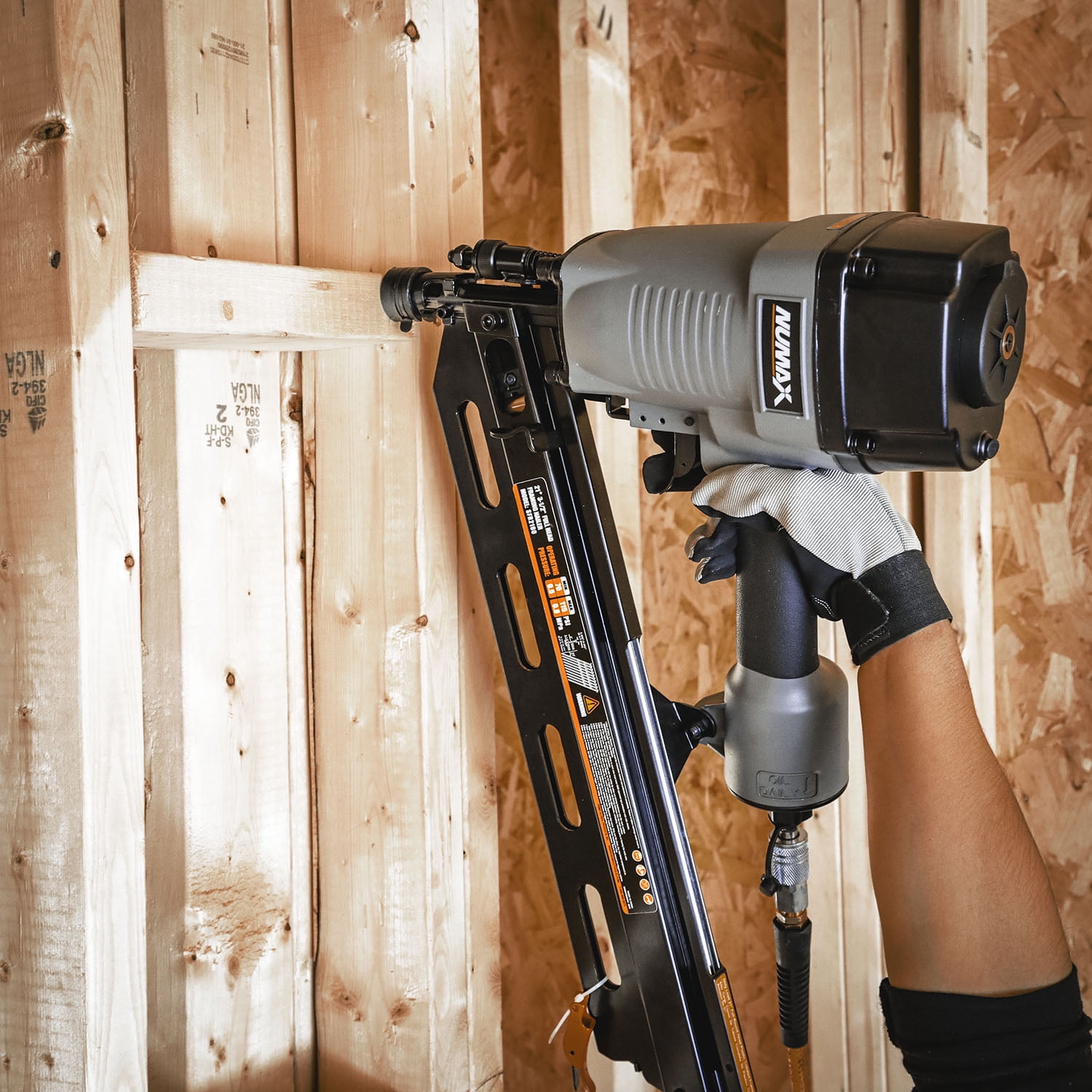 NuMax SFR2190 Pneumatic 21 Degree 3 1 2 Framing Nailer Walmart