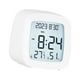 thumbnail image 2 of Reloj despertador digital pequeño de noche, compacto, de 12/24 horas, con temperatura Blanco, 2 of 9