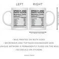 thumbnail image 5 of CTDream Funny 11oz. Ceramic Coffee Tea Mug Thank You Gift, Speech and Debate Advisor Nutritional Facts, 1-Pack, 5 of 7
