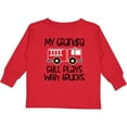 thumbnail image 3 of Inktastic Firefighter Grandpa Plays with Trucks Boys or Girls Long Sleeve Toddler T-Shirt, 3 of 5