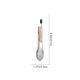 thumbnail image 1 of Utensilios de Madera para Cocinar Mango de Madera de Acero Inoxidable Lengüetas de Comida 44,5 cm Lengüetas Platadas para Cocinar Cocina Bistec Pan Sirviendo Utensilios de Barbacoa, 1 of 6