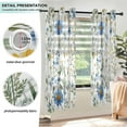 thumbnail image 3 of Yayeee Window Curtains Set of 2 for Living Room Light Filtering 63"x42", Blue Floral, 3 of 7