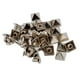 thumbnail image 4 of 20 tachuelas piramidales de Metal, remaches huecos, piramidales, tachuelas para cinturones, bolsos artesanales Plata Zulema Pyramid Stud Rivets, 4 of 8